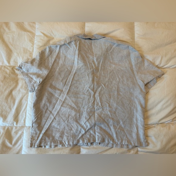 Linen button up cute buttons Poetic 100% linen - Picture 3 of 5